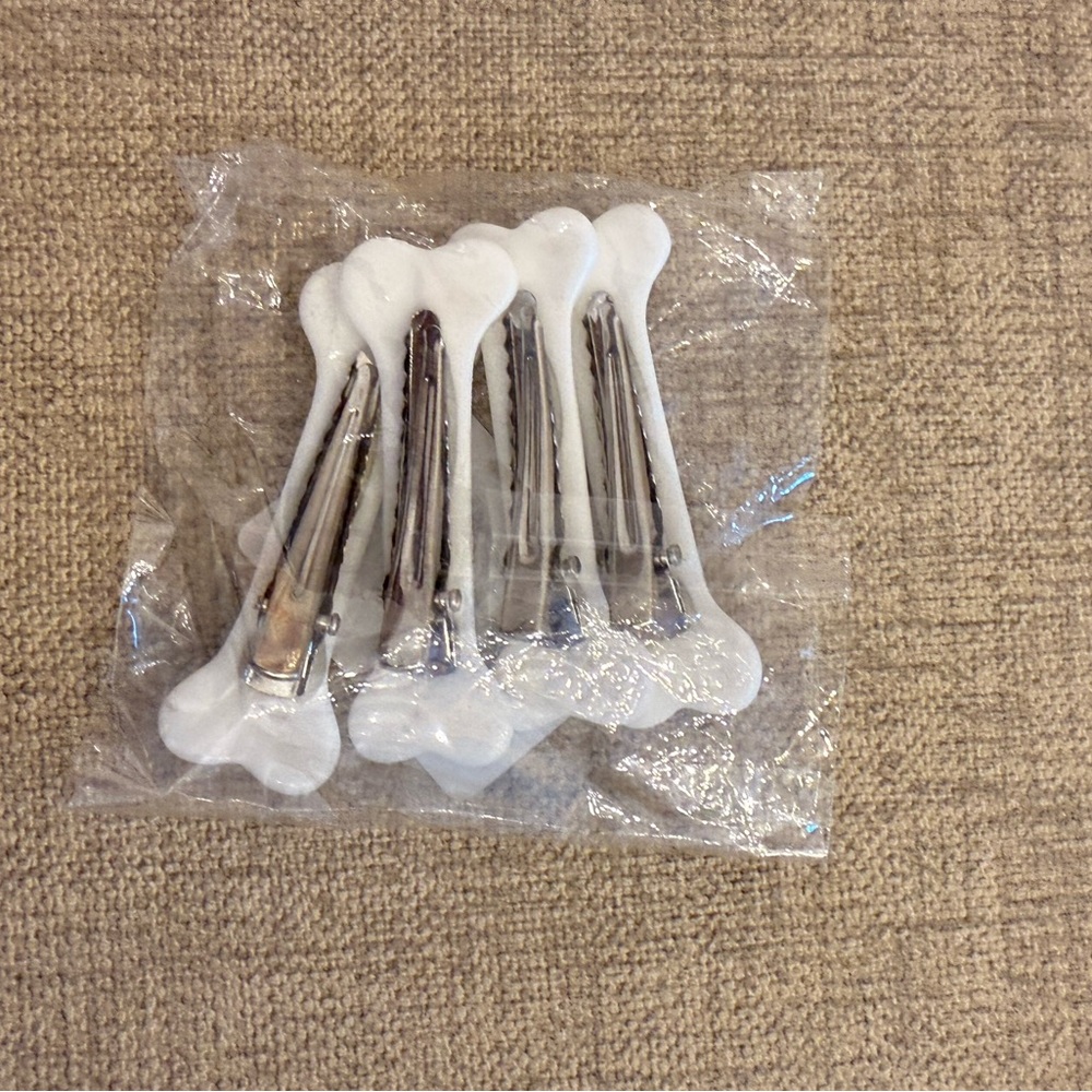 Halloween Flintstones Bone Hair Clips (NEW) - Picture 4 of 4